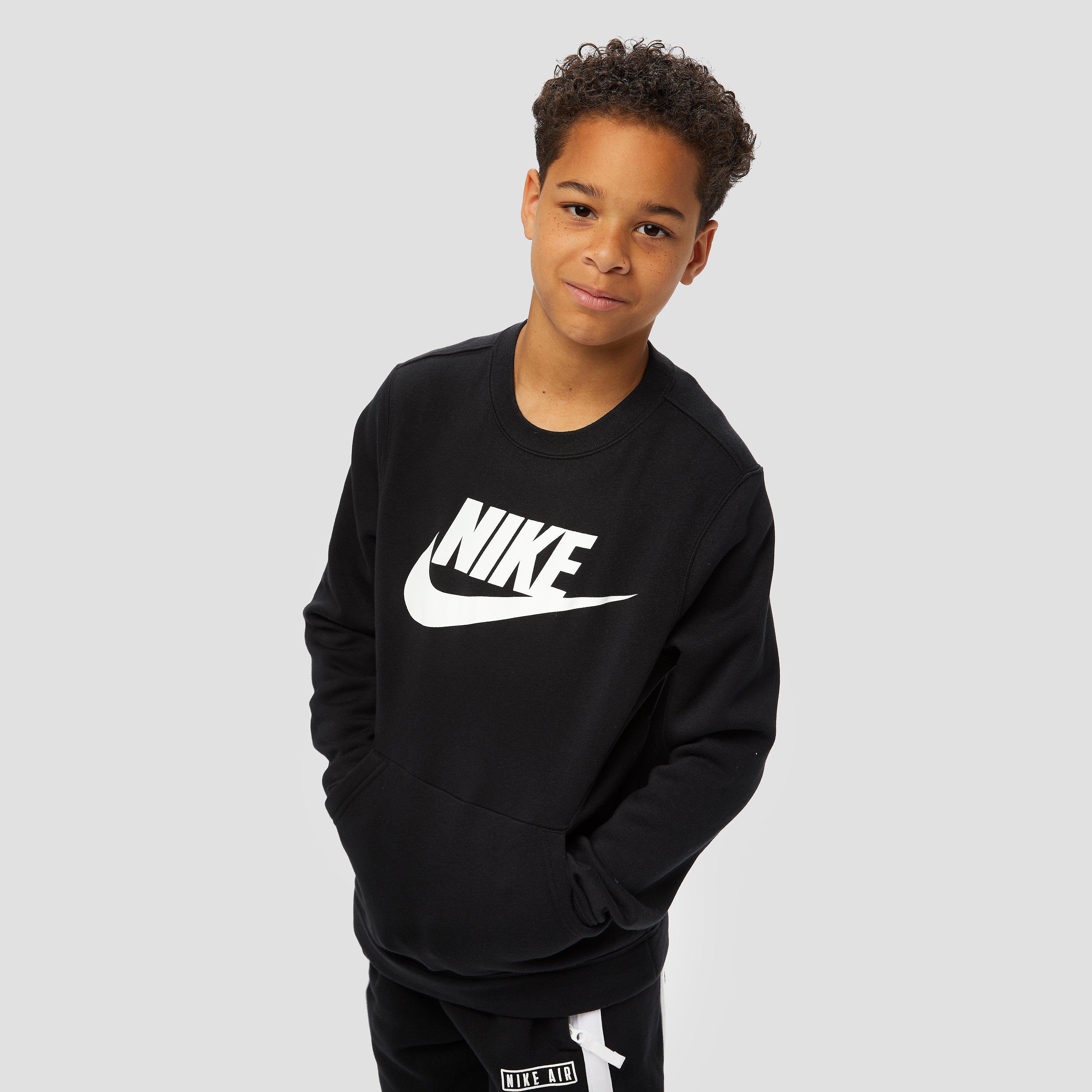 NIKE Sportswear crew club fleece sweater zwart kinderen Kinderen thumbnail