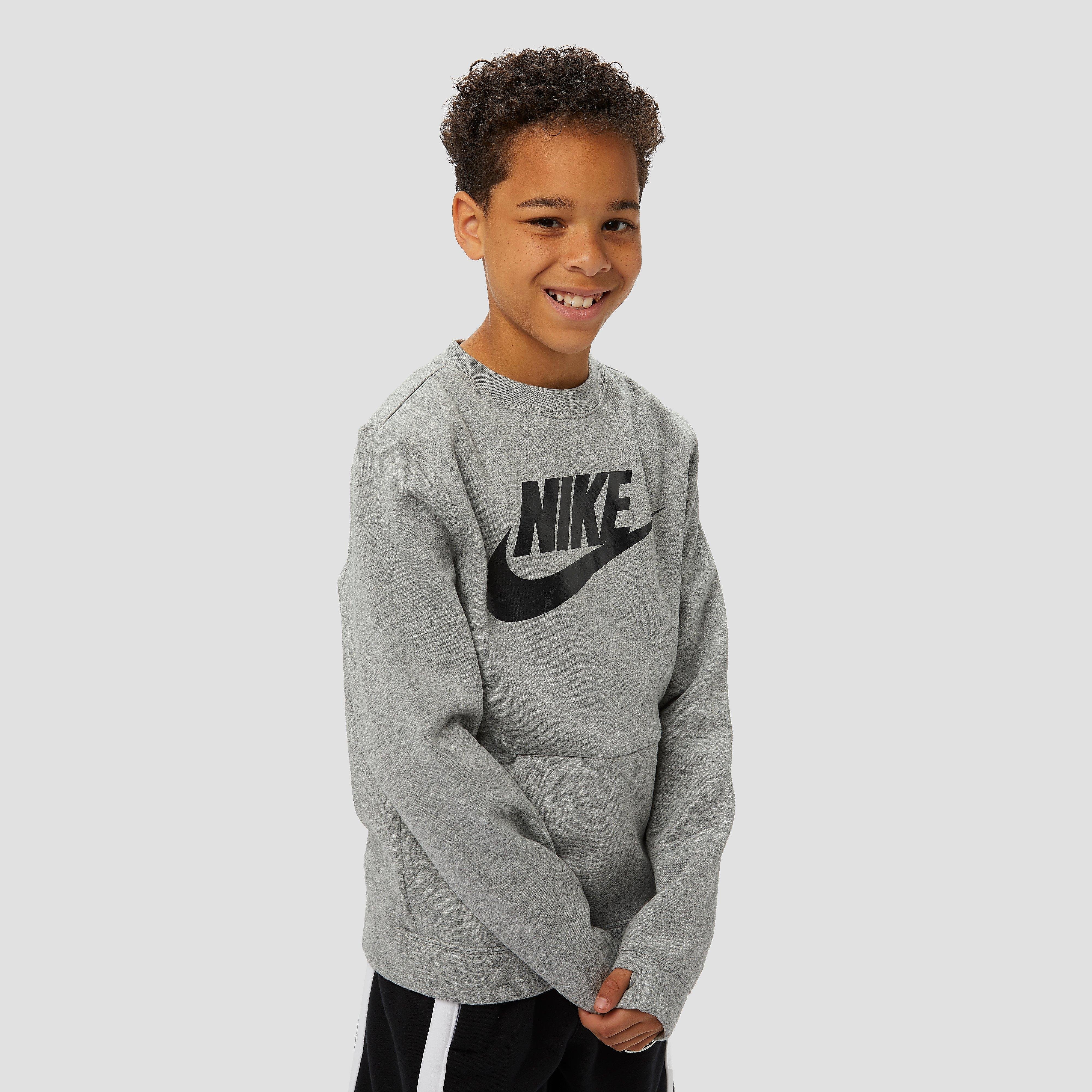 NIKE Sportswear crew club fleece sweater grijs kinderen Kinderen thumbnail